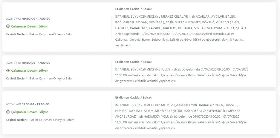 Bu geceden itibaren başlıyor: İstanbul'un 24 ilçesinde dev elektrik kesintisi 21
